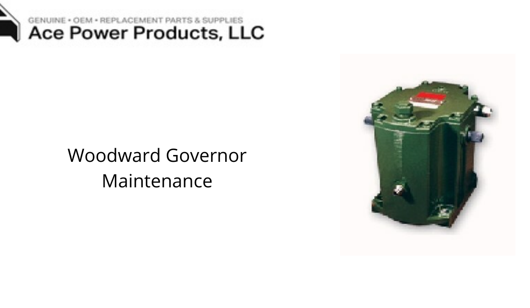 Recommended Woodward Governor Maintenance Plan