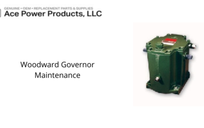 Recommended Woodward Governor Maintenance Plan